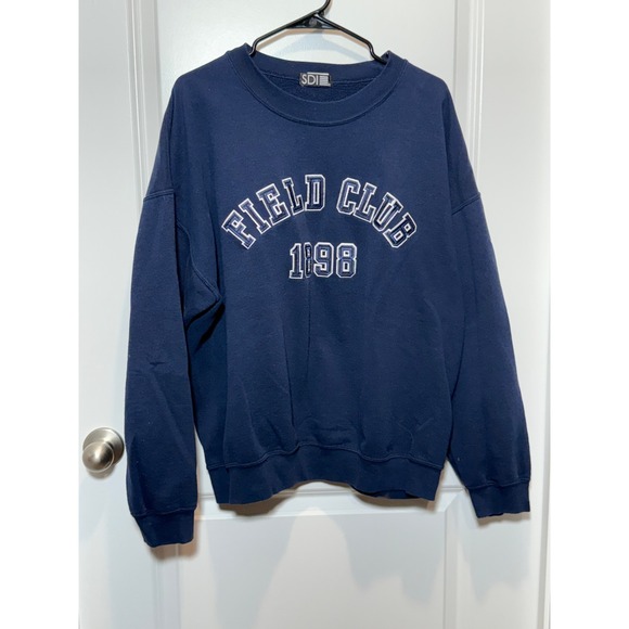 Sdi Other - VINTAGE Field Club 1898 Navy Blue Sweatshirt Pullover Crewneck XL VTG Mens Women